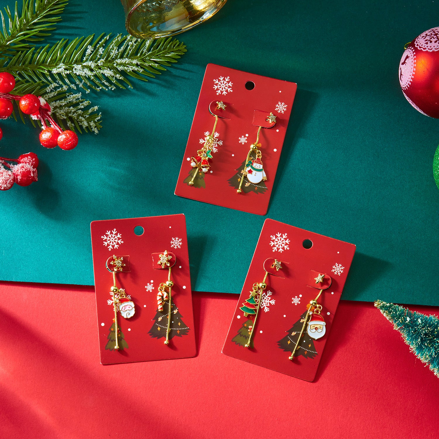 Wholesale Cartoon diamond tassel earrings